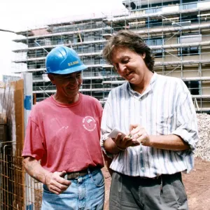 Paul McCartney at Liverpool Institute for Performing Arts Print 1995