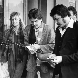 Paul McCartney Autograph Print, 23rd November 1979