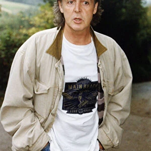 Paul McCartney Pop Singer and former member of The Beatles September 1993