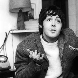 Paul McCartney seen here at his home in St Johns Wood following much criticism of