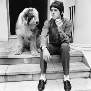 Paul McCartney at his St Johns Wood house on his 25th birthday 18 June 1967 Paul McCartney at his St Johns Wood house on his 25th birthday 18 June 1967