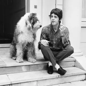 Paul McCartney at his St Johns Wood house on his 25th birthday 18th June 1967 Paul McCartney at his St Johns Wood house on his 25th birthday 18th June 1967