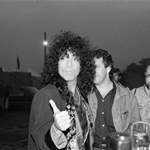 Paul Stanley pictured at Monsters of Rock, Castle Donington. 22nd August 1987