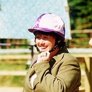 Pauline Quirke actress in horse riding clothes