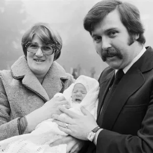 PC Graham Browne and his wife Yvonne pose with their eight week old baby son Clive Brown PC Graham Browne and his wife Yvonne pose with their eight week old baby son Clive Brown
