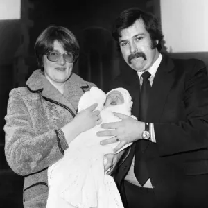 PC Graham Browne and his wife Yvonne pose with their eight week old baby son Clive Brown PC Graham Browne and his wife Yvonne pose with their eight week old baby son Clive Brown