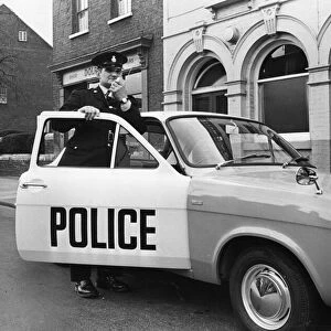 PC Rodney Pope takes control of a new Panda police car for an operation jn Cambridge