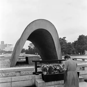 Peace Memorial Park, Hiroshima, Japan, August 1967. Our Picture Shows Peace Memorial Park, Hiroshima, Japan, August 1967. Our Picture Shows