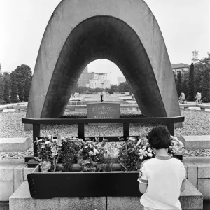 Peace Memorial Park, Hiroshima, Japan, August 1967. Our Picture Shows Peace Memorial Park, Hiroshima, Japan, August 1967. Our Picture Shows