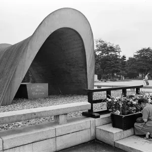 Peace Memorial Park, Hiroshima, Japan, August 1967. Our Picture Shows Peace Memorial Park, Hiroshima, Japan, August 1967. Our Picture Shows