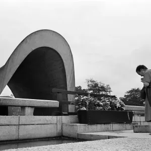 Peace Memorial Park, Hiroshima, Japan, August 1967. Our Picture Shows Peace Memorial Park, Hiroshima, Japan, August 1967. Our Picture Shows