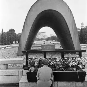 Peace Memorial Park, Hiroshima, Japan, August 1967. Our Picture Shows Peace Memorial Park, Hiroshima, Japan, August 1967. Our Picture Shows