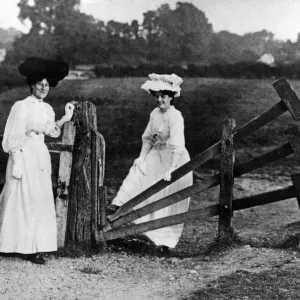 A peculiar stile, said to be the last of its kind, situated between the village of A peculiar stile, said to be the last of its kind, situated between the village of