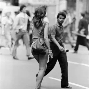 Pedestrians in New York. September 1983 Pedestrians in New York. September 1983