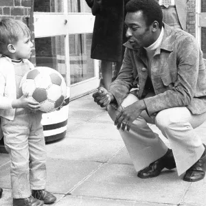 Pele Meets Pele: A Chance Encounter in London, 1973 Print Pele Meets Pele: A Chance Encounter in London, 1973 Print