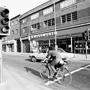 Pelican Crossing opposite Woolworths, Broad Street, Reading June 1980