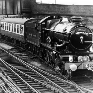 The Pendennis Castle glides into Chester Station. The train had been chartered to give a The Pendennis Castle glides into Chester Station. The train had been chartered to give a