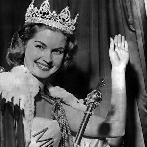 Penelope Coelen wins the Miss World Competition 1958. Miss World 1958