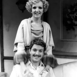 Penelope Keith and Ian Ogilvy acting together in play The Millionairess by George Bernard