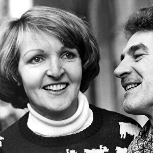 Penelope Keith and Trevor Peacock at theatre press call - January 1982 07 / 01 / 1982