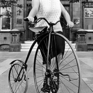 Vintage Penny Farthing Print, Dorman Museum 1985