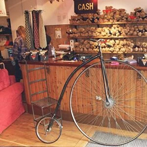 A penny farthing bicycle in Charlottes store in Marble Arch London owned by Martin