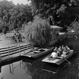 People on a Boat in Canterbury Print, 2nd June 1954