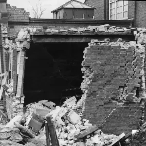 Several people were slightly injured when a bomb struck the corner of Kings Heath public Several people were slightly injured when a bomb struck the corner of Kings Heath public