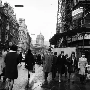 Liverpool Street Scene Print, 1967