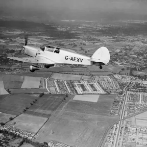 A Percival P10 Vega Gull seen here in flight. 24th May 1938