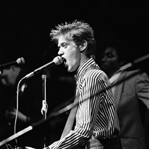 A performance at Liver Aid, Liverpool Empire Theatre. 20th September 1985