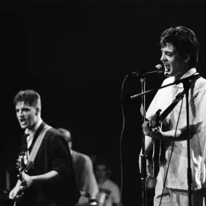 A performance at Liver Aid, Liverpool Empire Theatre. 20th September 1985