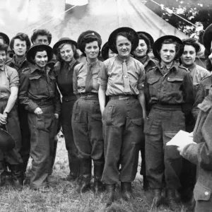 Print of Nurses in Northern France, June 1944