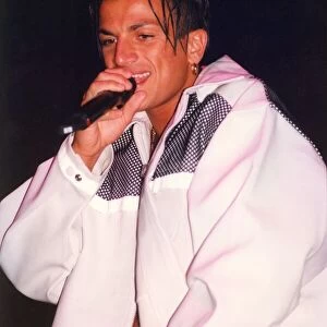 Peter Andre in concert at the Arena in Newcastle. November 1996