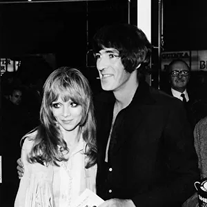Peter Cook comedian actor and wife Judy Huxtable 1970 arrive at premiere