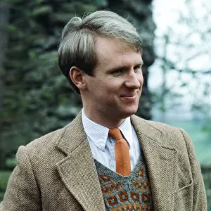 Peter Davison on the set of "All Creatures Great and Small. "25th May 1978