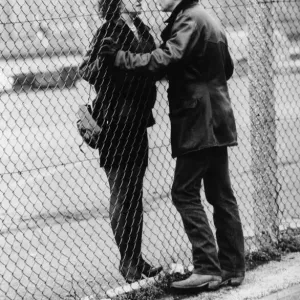 Peter Firth and Alexandra Pigg on Location Print, Liverpool 1985