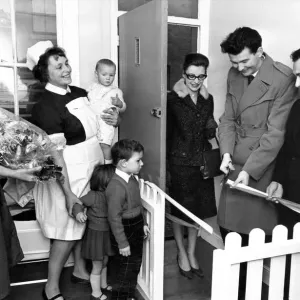 Peter Griffiths Conservative MP for Smethwick, opens a children