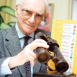 Peter O Sullevan, Horse Racing Commentator pictured at home, 29th November 1997 Peter O Sullevan, Horse Racing Commentator pictured at home, 29th November 1997