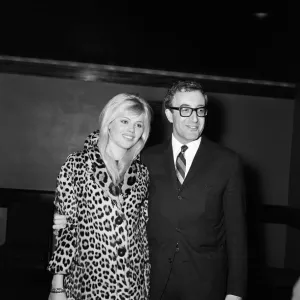 Peter Sellers and Britt Ekland at Dr Strangelove Print, 17th February 1964 Peter Sellers and Britt Ekland at Dr Strangelove Print, 17th February 1964