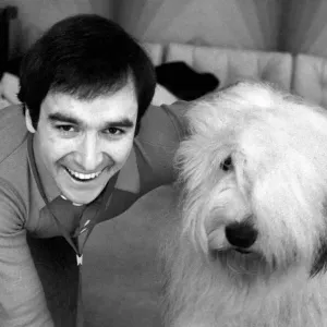 Peter Shelley and Dog. March 1975 75-01635-002 Peter Shelley and Dog. March 1975 75-01635-002