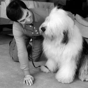 Peter Shelley and Dog. March 1975 75-01635-007 Peter Shelley and Dog. March 1975 75-01635-007