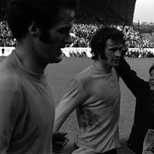 Peter Storey Arsenal congratulated by fan March 1971 after scoring equalising goal