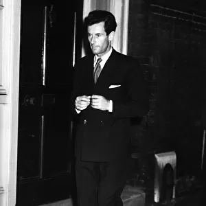 Peter Townsend leaving Clarence House - October 1955 home of the Queen Mother