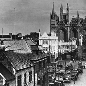 Peterborough Cathedral Cambridgeshire circa 1939 Landmark Religion