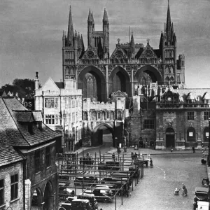 Peterborough Cathedral Cambridgeshire circa 1939 Landmark Religion