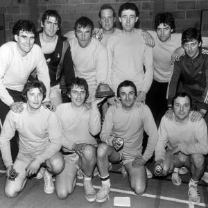Peterlee Basketball Team, 15th April 1981. J Whitehall (Captain), J Newton, A Richardson