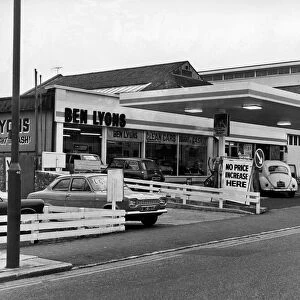 Petrol Station and Car Sales. 30th November 1975