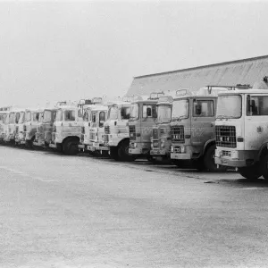 Empty petrol tankers during the strike at Kingsbury Oil Depot, near Birmingham Empty petrol tankers during the strike at Kingsbury Oil Depot, near Birmingham