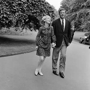 Petula Clark and husband Claude Wolff at Embankment Gardens, Victoria